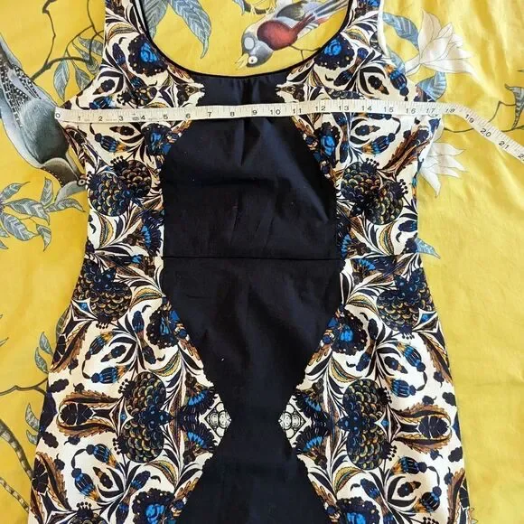 Corly Sleeveless Sheath Dress Side Floral Pattern Sz 8 Nwt - Picture 7 of 7